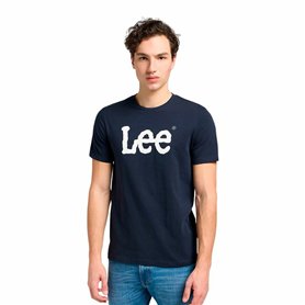 T-shirt à manches courtes homme Lee Wobbly Logo Tee Blue marine