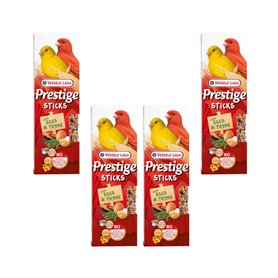 Versele-Laga Prestige Sticks Canaris Œuf & Thym | Pack de 4 | 4 x 60 g | Snack pour canaris | sans conservateurs