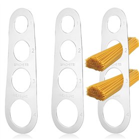 ZBKJYILF Lot de 3 outils de mesure pour spaghettis à 4 trous