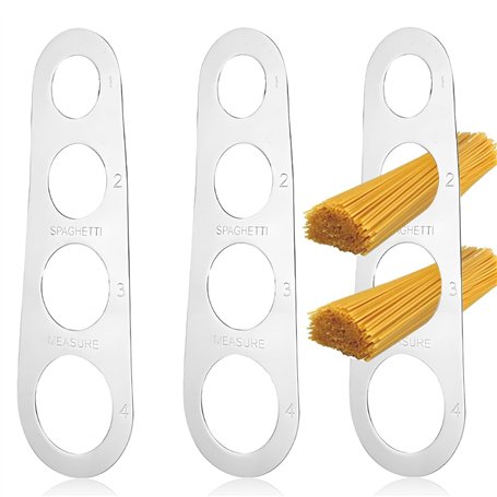 ZBKJYILF Lot de 3 outils de mesure pour spaghettis à 4 trous