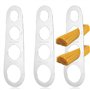 ZBKJYILF Lot de 3 outils de mesure pour spaghettis à 4 trous
