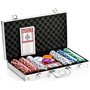 Maverick Mallette de Poker de 300 jetons + 2 Jeux de 54 Cartes + 5 dés - Règles du Texas Hold'em incluses