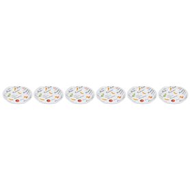 COSY TRENDY Lot de 6 Assiettes à pâtes en Porcelaine