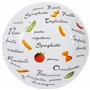 COSY TRENDY Lot de 6 Assiettes à pâtes en Porcelaine, Blanc, D20 cm