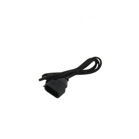 Rallonge électrique textile 1.5m - noir - Chacon