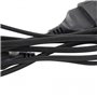 Rallonge électrique textile 1.5m - noir - Chacon