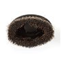 HQ - W7-72504-ECHD - Brosse à poussière ovale rotative pour tube aspirateur de 35 ou 32mm, Noir
