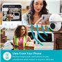 NEDIS Caméra de sécurité extérieure Intelligente Wi-FI, Full HD 1296p, projecteur et Vision Nocturne en Couleur, panoramique, In