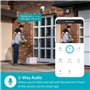 NEDIS Caméra de sécurité extérieure Intelligente Wi-FI, Full HD 1296p, projecteur et Vision Nocturne en Couleur, panoramique, In