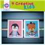 VERVACO Activité Éducative Point De Croix Kit Complet Motif Broderie PINGOUIN Canevas Kit Complet Debutant Decoration Manuelle D