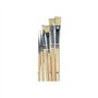 Artemio Pinceaux en Soie de Porc - Bouts Plats - 6 pcs