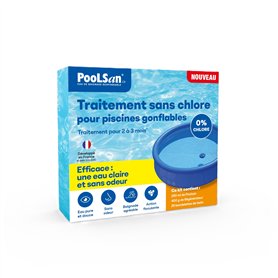 BSI - PooLSan - Solution sans Chlore - pour Une Désinfection des Petites Piscines Gonflables - Jusqu'à 2 A 3 Mois - Elaboré en E