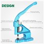 ATPEAM Machine à Oeillets Manuelle, Pince à Oeillets pour Bâches et Tissus, Kit de Presse avec 3 Matrices et Œillets pour Bâches
