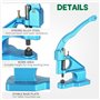 ATPEAM Machine à Oeillets Manuelle, Pince à Oeillets pour Bâches et Tissus, Kit de Presse avec 3 Matrices et Œillets pour Bâches