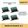 Ensemble de 4 attaches verrou ZF Clicksur H875D pour tablier de volet roulant - Fixation sécurisée pour volets roulants - Verrou