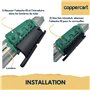 Ensemble de 4 attaches verrou ZF Clicksur H875D pour tablier de volet roulant - Fixation sécurisée pour volets roulants - Verrou