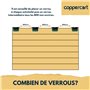 Ensemble de 4 attaches verrou ZF Clicksur H875D pour tablier de volet roulant - Fixation sécurisée pour volets roulants - Verrou