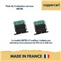 Ensemble de 2 attaches verrou ZF Clicksur H875E pour tablier de volet roulant - Fixation sécurisée pour volets roulants - Verrou
