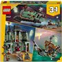 LEGO Creator 3-en-1 Le Manoir Hanté - Jouet Maison se Transformant en Set de Bateau ou de Train Hanté - Inclut 5 Minifigurines -