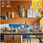 LEGO Creator 3-en-1 Le Château Médiéval des Chevaliers - Jouet se Transformant en Scène de Tournoi à Cheval ou en Village - 6 Mi