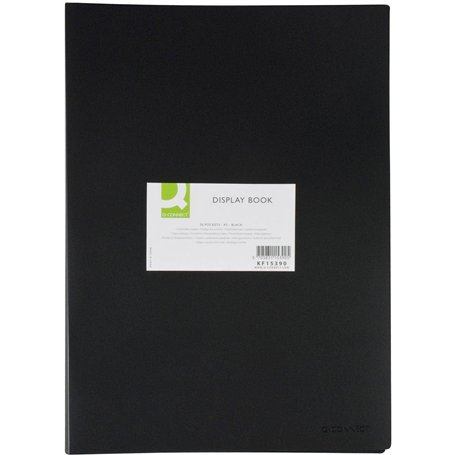 Q-Connect KF15390 Protège-documents A3 20 pochettes Noir