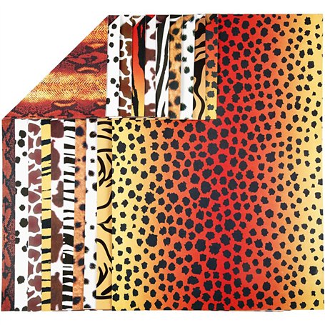 Papier cartonné à motifs animaux