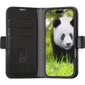 Folio iPhone 16 Cuir Fonction Stand Noir DBramante1928