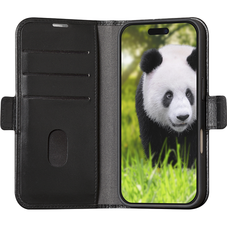 Folio iPhone 16 Cuir Fonction Stand Noir DBramante1928