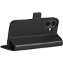 Folio iPhone 16 Cuir Fonction Stand Noir DBramante1928