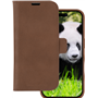 Folio Coque Magnétique MagSafe iPhone 16 Lynge Cuir Fonction Stand Marron Foncé DBramante1928