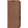 Folio Coque Magnétique MagSafe iPhone 16 Lynge Cuir Fonction Stand Marron Foncé DBramante1928