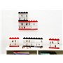 Vitrine de présentation des mini-personnages LEGO Batman pour 8 mini-personnages, conteneur empilable contre un mur ou sur un bu
