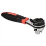 Carkio SaferCCTV Clé à douille à cliquet réglable de 20,3 cm, outil de performance à double tête flexible, capacité de cliquet d