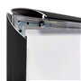 DisplayLager - 5 Cadre à Clipser A2, 5 pièces, Noir | Cadre pour Affiches avec Profil en Aluminium argenté de 25 mm | avec vitre