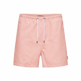 Maillot de bain homme Only & Sons Onsted Stripe Seersucker Rose