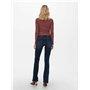 ONLY ONLBLUSH Life Mid Flared REA409 Jeans, Blue Black Denim, XS/30 aux Femmes