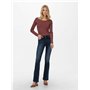 ONLY ONLBLUSH Life Mid Flared REA409 Jeans, Blue Black Denim, XS/30 aux Femmes