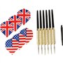 Jeu de fléchettes - VADER PRO - Set cible et 6 fléchettes inclus - Fibres de sisal - REZO