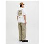 T-shirt à manches courtes homme Jack & Jones Jorvarenna Painted Blanc