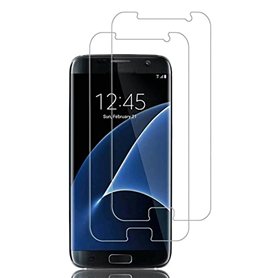 Cracksin [Lot de 2] Verre blindé compatible avec Samsung Galaxy S7 Film de protection d'écran en verre trempé véritable dureté 9