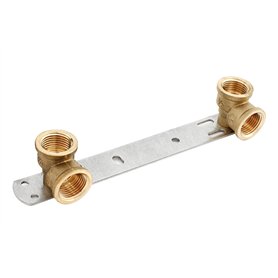 1/2'' X 1/2'' encastré mitigeur thermostatique de douche/L - 150 mm/barre de plaque arrière BSP Filetage robinet