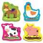 Tiere Auf dem Bauernhof Puzzle mit Extra großen Teilen