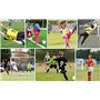Gants de Gardien de But pour Les Jeunes Adultes Junior Enfants Garçons Gardien de But Fort Grip Finger Spines Protection Prevent