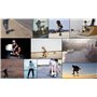 meteor Fancy Board Vintage Mini Cruiser Complete Bois véritable Érable Canadien Skateboard Ridge Mini Skate Planche a roulettes 