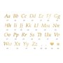 PartyDeco Lot de 5 feuilles d'autocollants lettres 143 lettres 25 caractères - Autocollants pour écrire, bricoler et décorer - D