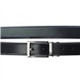 Pierre Cardin Ceinture pour homme 100% cuir naturel Boucle classique Minimaliste Elégant Stylé Couleur Double Noir Taille 125