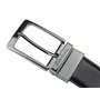 Pierre Cardin Ceinture pour homme 100% cuir naturel Boucle classique Minimaliste Elégant Stylé Couleur Double Noir Taille 125