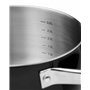 Gerlach 1760 Faitout Ø24 cm 5 l En Acier Inoxydable Couvercle En Verre Tous Feux Dont Induction Noir Prime