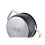 Gerlach 1760 Faitout Ø24 cm 5 l En Acier Inoxydable Couvercle En Verre Tous Feux Dont Induction Noir Prime