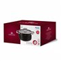 Gerlach 1760 Faitout Ø24 cm 5 l En Acier Inoxydable Couvercle En Verre Tous Feux Dont Induction Noir Prime